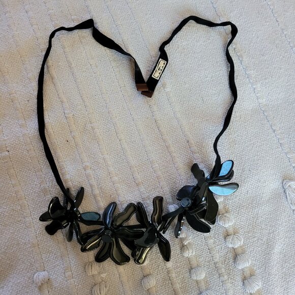 MARNI FOR H&M Black Flower Necklace - Picture 1 of 3